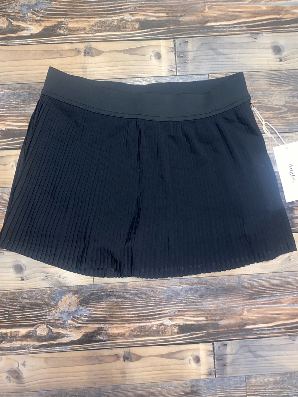 AugIris Black Pleated Min skort skirt